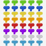 AIEX 40Pcs Cord Labels Multi-Color Write On Wire Labels Cord Tags and Wire Tags for Cable Wire Management and Identification (8 Colors)