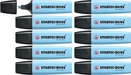 Highlighter - STABILO BOSS ORIGINAL Pastel - Pack of 10 - Breezy Blue