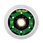 KURSTOL Tile Porcelain Diamond Blade - 3-3/8"/85mm Super Thin Diamond Cutting Disc Wheel,Arbor 7/8"-5/8" for Ceramic Granite,Marble Angle Grinder Tile Saw Blade