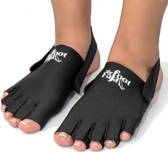 Foot Faja Compression Sock - Jaws Podiatry Medical Ankle Support for Surgery Recovery, Injury Recovery, Pain Relief and Sports Protection - Black (Small) - For Toe Or Foot Fatigue Or Post-Operative Swelling