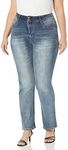 WallFlower Jeans Junior's Petite Instastretch Luscious Curvy Bootcut Jeans, Basil, 15 Short