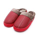 Mens Leather House Slippers