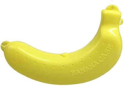 Banana Case Holder Carrier Storage Fruit Lunch Box Protector Container Food Storage Container to Protects Soft Fruits & Banana (Yellow)