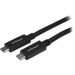 StarTech.com USB 3.1 Type C Cable – 6 ft / 2m – with Power Delivery (USB PD) – Power Pass Through Charging – USB Charger (USB315CC2M)