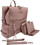 Neoprene Bag Backpack | Lightweight Multipurpose Diaper Backpack for both Mom and Dad (Mauve) | Water-resistant Travel Baby Bag