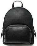 Michael Kors Jaycee XS Mini Convertible Backpack MK Signature Crossbody (Black/Silver), Black