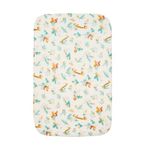 Tutti Bambini Bedside Crib Fitted Sheets 2-Pack | 100% Organic Cotton, Fits 53x80cm to 60x90cm Mattresses | Run Wild