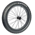 Fat Bike Front Wheel 26''x4.0 with Tyre Hub Spokes Black Alloy Aluminum Snow Bicycle fatbike Rim Wheel 26 Bolt On