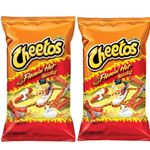 Her Flavour Cheetos Flaming Hot Crunchy | American Snacks | Crisps | One Chip Challenge | US Import | Gluten Free | Pack of 2 Large, 435.6 grams