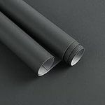 Timeet Dark Grey Self Adhesive Wallpaper Furniture Stickers Matte Contact Paper Peel and Stick Removable Waterproof Vinyl Film for Furniture Wall Table Shelf Liner 40cm x 300cm