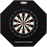 Dart-Stop 29 inch Black Octagon Pro Dart Board Backboard | Wall Protector | Dartboard Surround