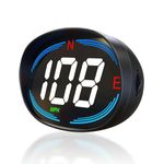 SinoTrack 2024 New HUD GPS Speedometer Universal Car Heads-up Display 2.7inch MPH Speed Meter with Compass Over Speed Alarm for All Vehicle USB Connect Plug and Play