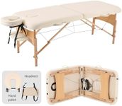 YOUNIKE Massage Table Lash Bed 2 Folding Portable Lightweight Adjustable Facial Cradle Spa Salon Therapy Beauty Esthetician Tattoo 28 Inches Wide White