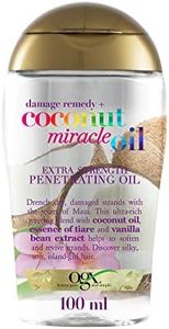 OGX Coconut Miracle Oil Extra Strength Penetrating Oil (1 x 100 ml), aceite para pelo seco y dañado anti frizz con aceite de coco, esencia de tiaré y extracto de vainilla