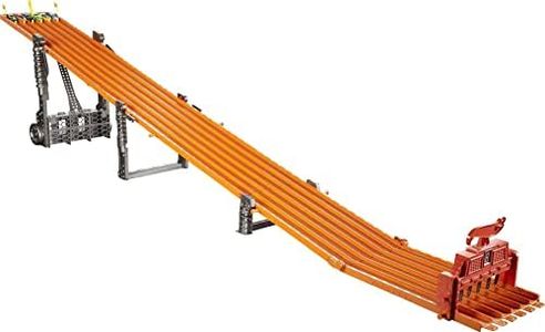 Hot Wheels Toy Car Track Set Super 6-Lane Raceway, 8ft Track that Rolls Up for Storage, 6 1:64 Scale Cars (Amazon Exclusive)