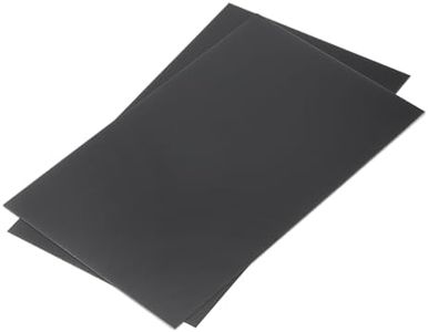 MECCANIXITY Black ABS Plastic Sheet 10 x 6 x 0.04 Inch for Building Model, DIY Crafts, Panel, Pack of 2 Pcs