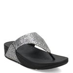 Fitflop Women's LULU Glitterball Toe-Post Sandals, Silver, 4 UK