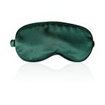 ECHOLLY Sleep Eye Mask-Perfect Light Blockout Comfort Soft Eye Mask for Women Men-100% Silk Eye Mask 2 Pairs of Ear Plugs Eye Mask for Sleeping with Pouch for Travelling(Green)