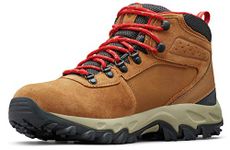 Columbia Men's Newton Ridge Plus II Suede Waterproof, Elk/Mountain Red, 14 Wide