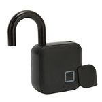 Fingerprint Padlock, Waterproof Smart Padlock Biometric Keyless Thumbprint Lock, Safe Electronic Lock for Door Suitcase Gym School Office Bike