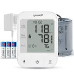 yuwell Blood Pressure Monitor, Extra Large Upper Arm Cuff, Digital Blood Pressure Machines for Home Use, Bp Monitor with Voice Broadcasting Function, Power Adapter and Batteries are Included