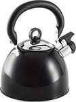 PRIMA 11156C Whilstling Kettle 2.5Ltr. Metalic Black, Stainless Steel, 8 Cups