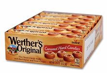 Wether’s Original Caramel Hard Candy Rolls, 12 Pack-50 Gram Rolls, Made in Germany