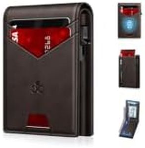 Wallet for Men RFID Blocking Minimalist Card Holder Wallet for 12-14 Cards