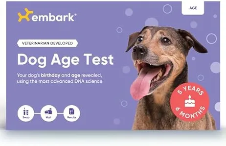 Embark Dog Age Test Kit - Estimates Age and Birthday - DNA Methylation - Best for Dogs Past Puppy Stage - Includes Life Stage Care Tips - Great for Rescue Dogs