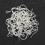 48Pcs/24Pairs 925 Sterling Silver Earring Hooks Hypoallergenic Silver Jewelry Making Supplies Findings Ear Wires Fish Hooks Nickel Free