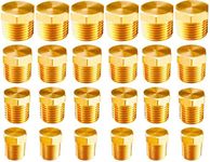 WHK 24 PCS Brass Hex Pipe Plug Fitt