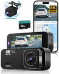 Dash Cam Front and Rear, 8K UHD/2.5