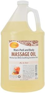 SPA REDI - Massage Oil, Milk and Honey,128 Oz - Professional Pedicure, Manicure, Full Body Massage Therapy, Made with Almond Oil, Cotton Seed Oil, Sunflower Oil, Avocado Oil, Essential Oils, Vitamin E