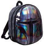 The Mandalorian Helmet Bag Official Star Wars 3D Metallic Beskar Metal Like Backpack for Kids School Rucksack Lunch Bag