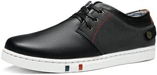 Bruno Marc Men's NY-03 Black Fashion Oxfords Sneakers Business Classic Casual Dress Shoes Size 12 M US