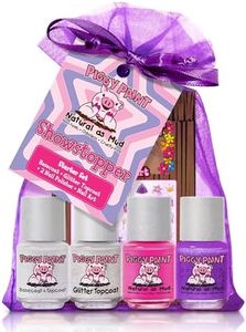 Piggy Paint | 100% Non-Toxic Girls Nail Polish | Safe, Cruelty-free, Vegan, & Scented for Kids | Showstopper Starter Set