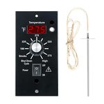 Digital Elite Thermostat Control Panel Replacement BAC236 Controller for Traeger Wood Pellet Smoker with 7" RTD Temperature Probe Sensor BAC194 Grill Accessories