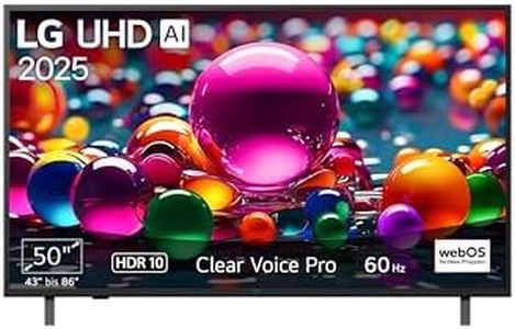 LG 50UA75006LA TV 50 Zoll (127 cm) 4K UHD AI TV (α7 Gen8 4K AI Prozessor, webOS 25, 60Hz) [Modelljahr 2025]