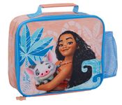 Disney Moana Lunch Bag with Bottle Holder for Girls School Insulated Cooler Lunchbox