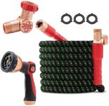 Pocket Hose Ballistic Double UV Edition 50 FT Expandable Garden Hose w/Pocket Pivot Swivel Connector, Anti-Burst Sleeve Reinforced w/Bulletproof Fiber, Lightweight, No-Kink, Compact, AS SEEN ON TV