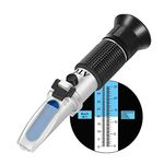 Wine Refractometer,V·RESOURCING Hand Held Brix/Alcohol Refractometer with ATC for Wine Making Homebrew Kit, Dual Scale(Brix 0-40%, Alcohol 0-25%)