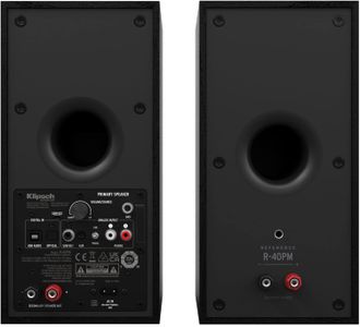 Klipsch R-40PM Powered Speakers – Bluetooth Bookshelf Stereo Pair