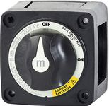 Blue Sea Systems m-Series Mini Dual Circuit Plus Battery Switch, Black