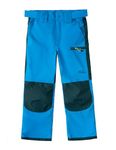 SMONTY Kids Outdoor Hiking Pants Windproof Waterproof Softshell Climbing Trousers for Boys Girls (7-8 Years, Blue)