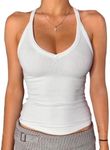 Danysu V Neck Racerback Tank Top fo