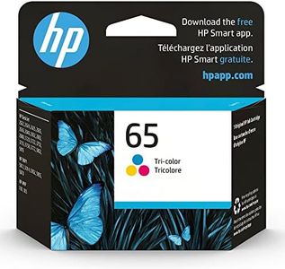 HP 65 Tri-color Ink Cartridge | Works with HP AMP 100 Series, HP DeskJet 2600, 3700 Series, HP ENVY 5000 Series | Eligible for Instant Ink | N9K01AN