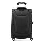 Travelpro Maxlite 5 Softside Expandable Suitcase with 4 Spinner Wheels, Lightweight Suitcase, Men and Women, Black, Compact Carry on 56x36x23 cm