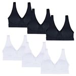 POWER FLOWER Girls Back to School Seamless Training Bra with Removable Pads Girls Sports Bra Wide Strap Top for 8-14 Years (3362-Combo2-new, 12-14 Years)