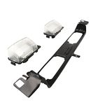 ASTAMOTOR 1 PCS Rear License Plate Lamp Bracket Frame + 2 PCS Full LED License Plate Lighting fit for Infiniti G35 G37 Replace# 96252-JL00A