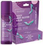 Vanibiss Foot Anti Blister Balm - Foot Blister Prevention - Anti Friction Balm Stick and Foot Chafing Relief - Heel Blister Blocker - Prevent Shoe Strap Friction - Natural Foot Care (0.45oz)